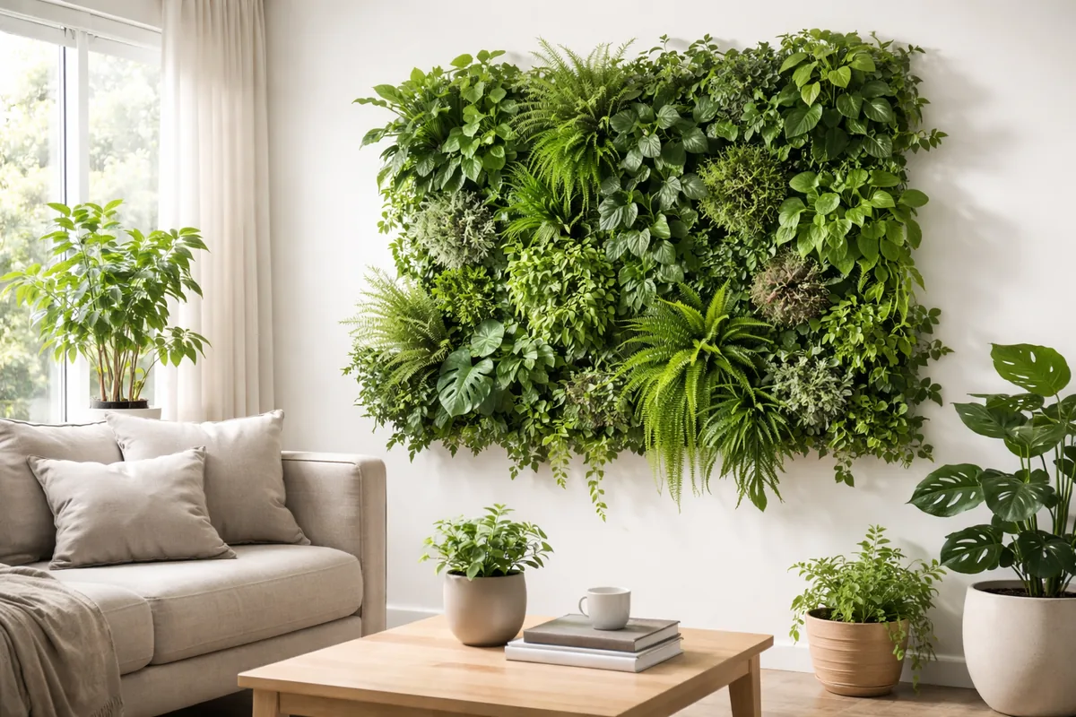 Les bienfaits d'un jardin vertical chez soi