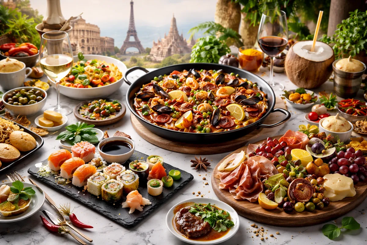 Les plaisirs d'un voyage gastronomique à travers le monde