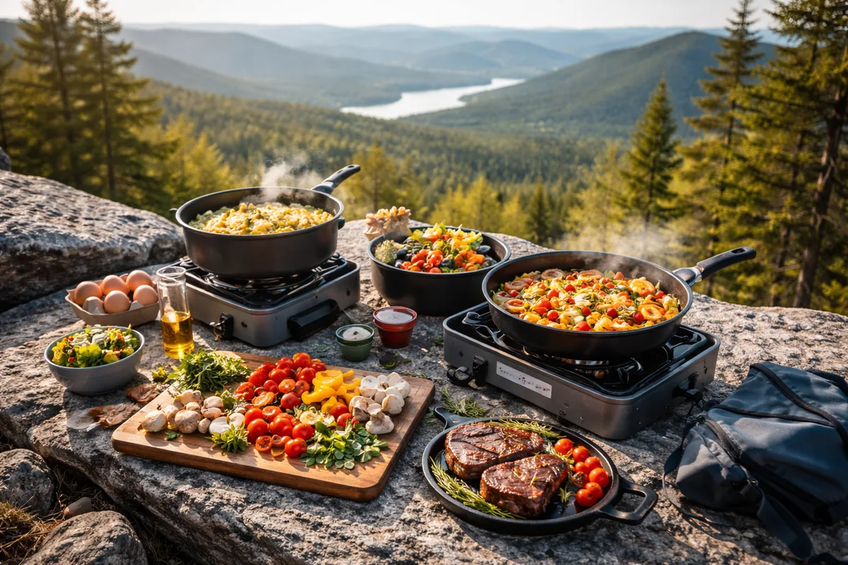 Comment cuisiner des plats variés en plein air lors d'une randonnée