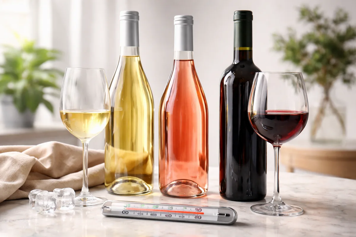 L'importance de la température de service des vins