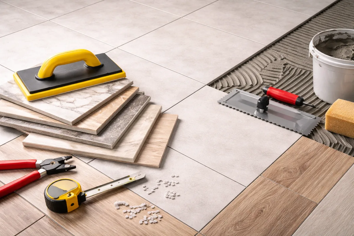 Quel est le prix de la pose de carrelage au m² en fonction des types